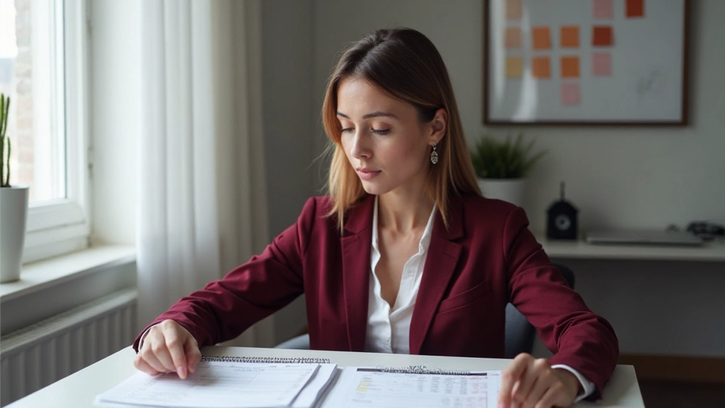 Профессиональный человек работает за столом с временными блоками в расписании